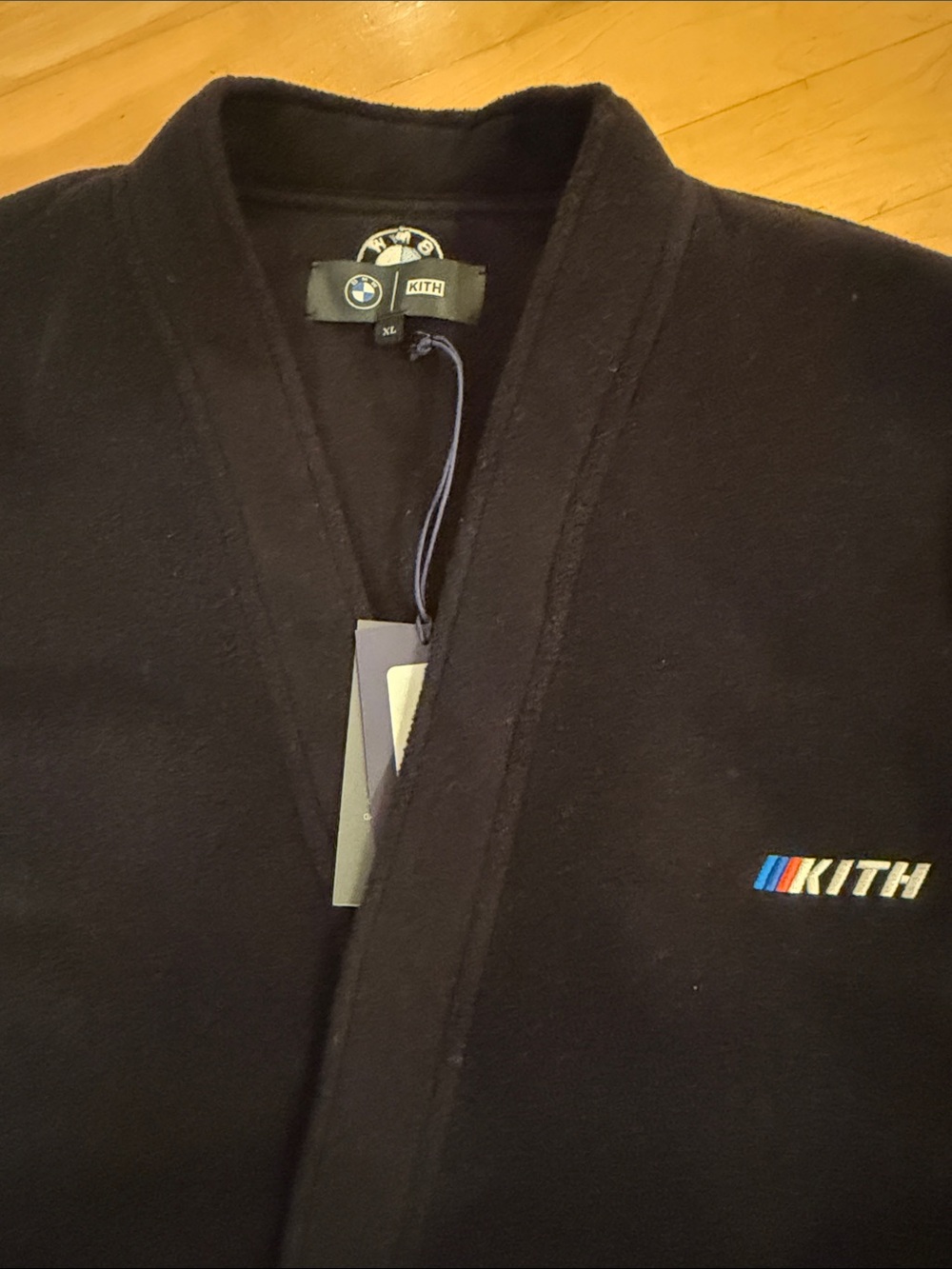 Kith Black Logo Fleece BMW collaboration